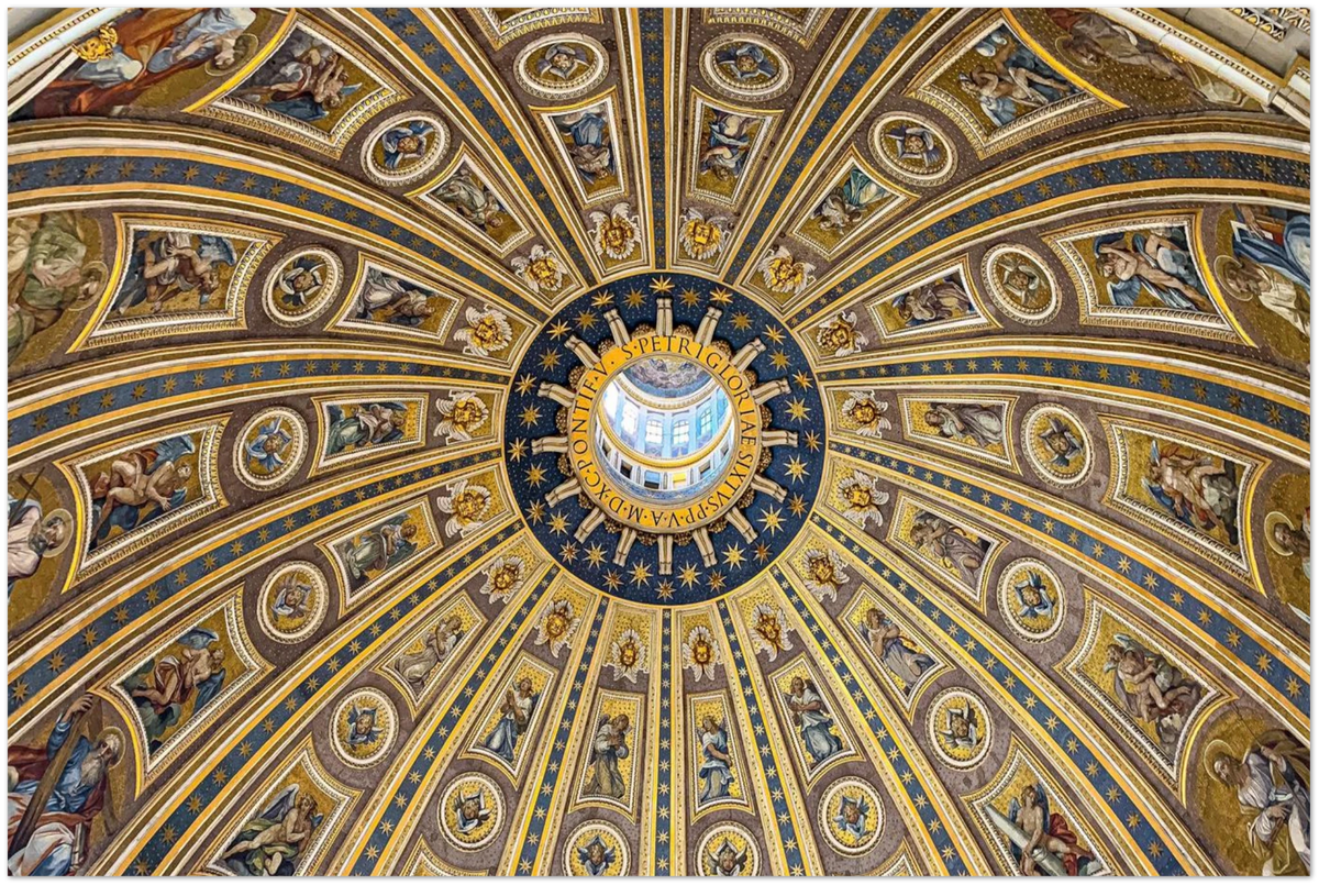 The Vatican Opel, close-up detail of the print showing paper texture and colour