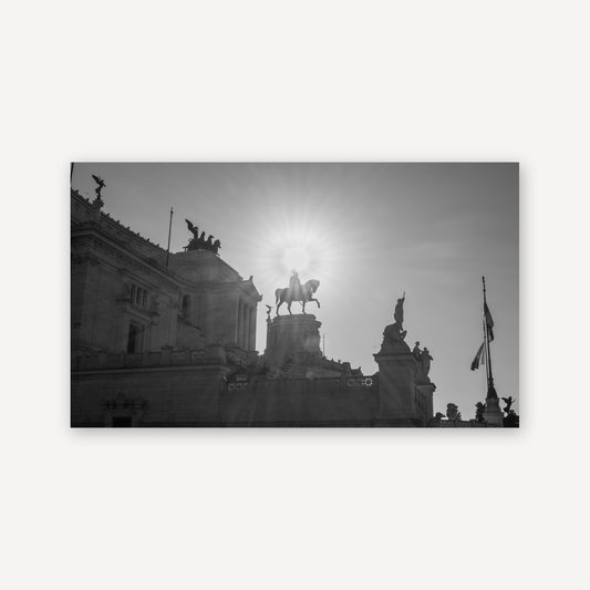 Shining Down On Him — canvas print