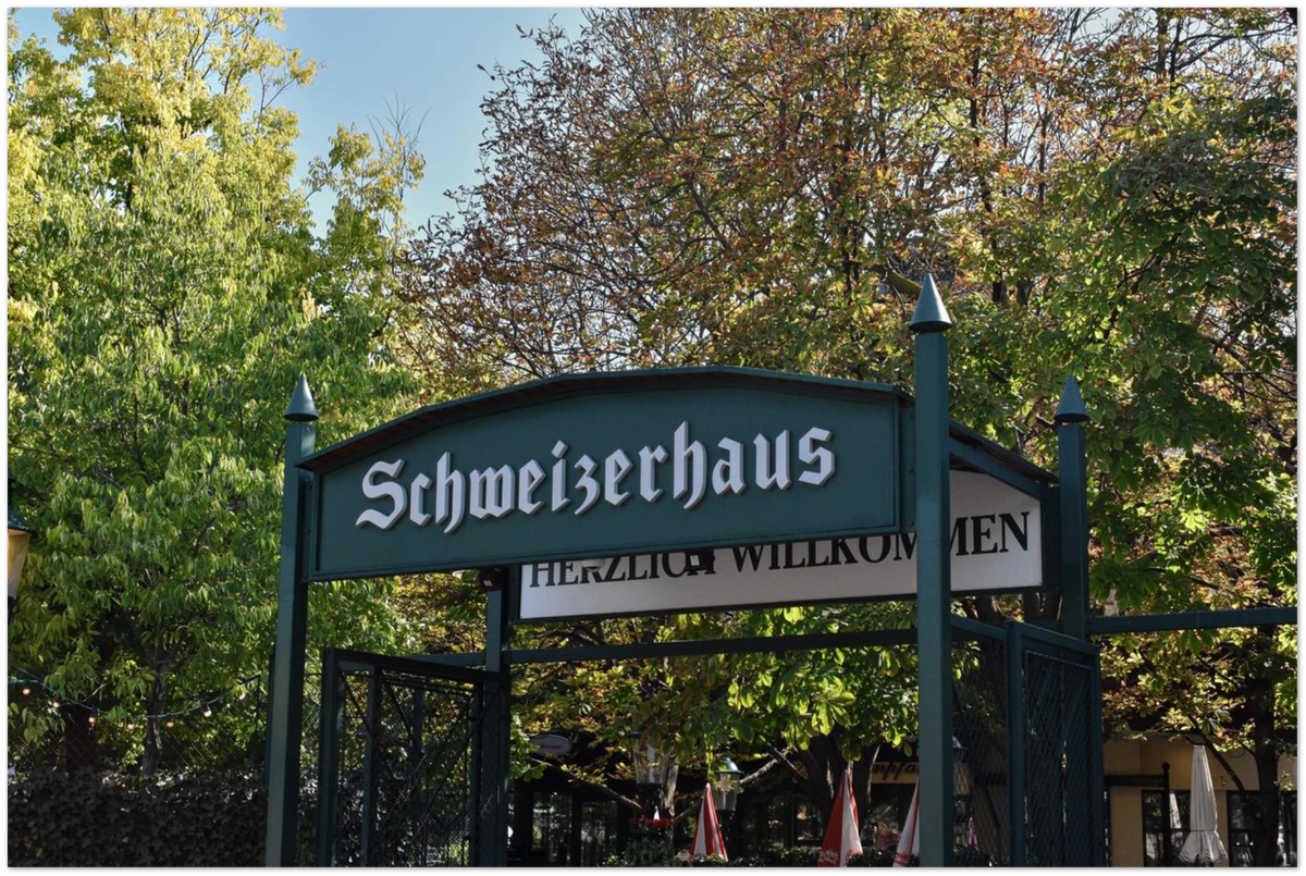 Schweizerhaus, close-up detail of the print showing paper texture and colour