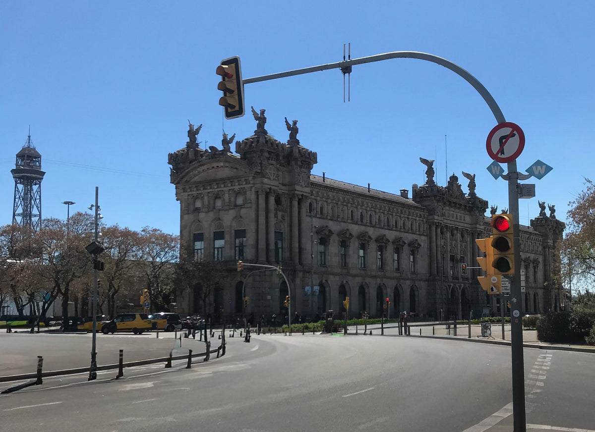 Barcelona Corner, Bernini colonnade, Barcelona old town, photographed in Barcelona, original fine-art photograph