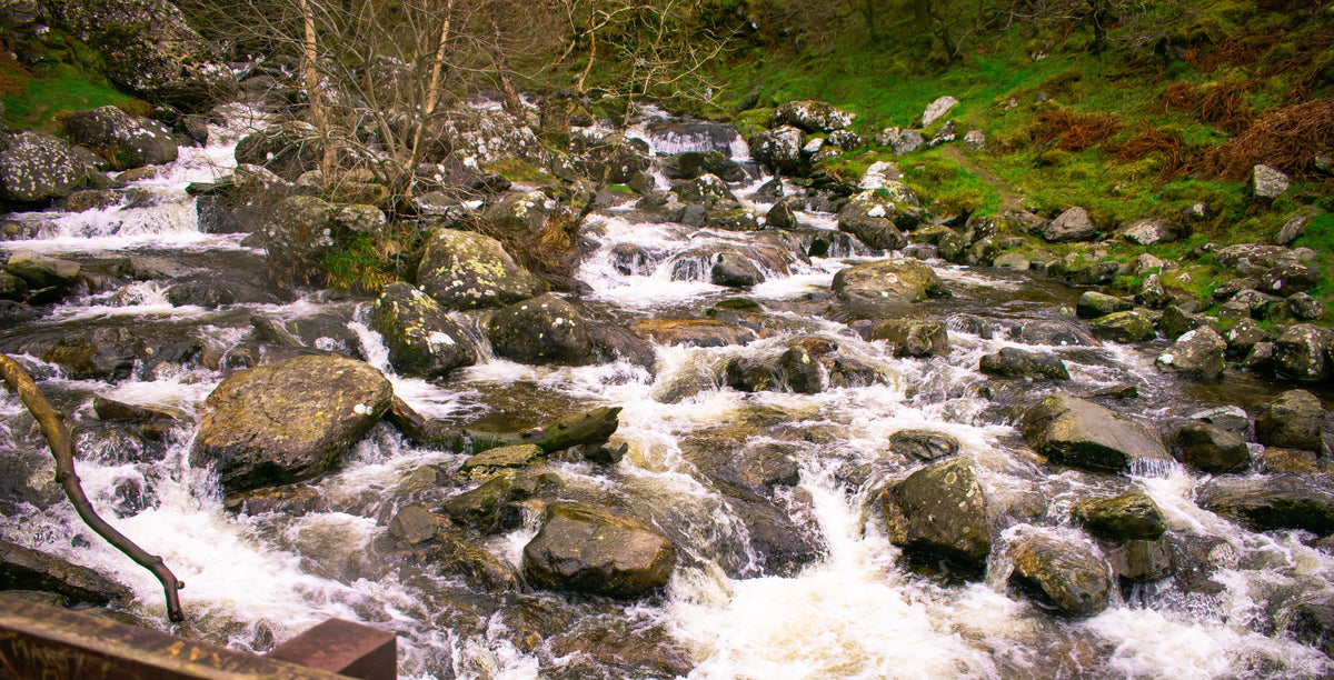 Rocky Brook, Whitewater over boulders, Snowdonia, photographed in Snowdonia, North Wales, original fine-art photograph