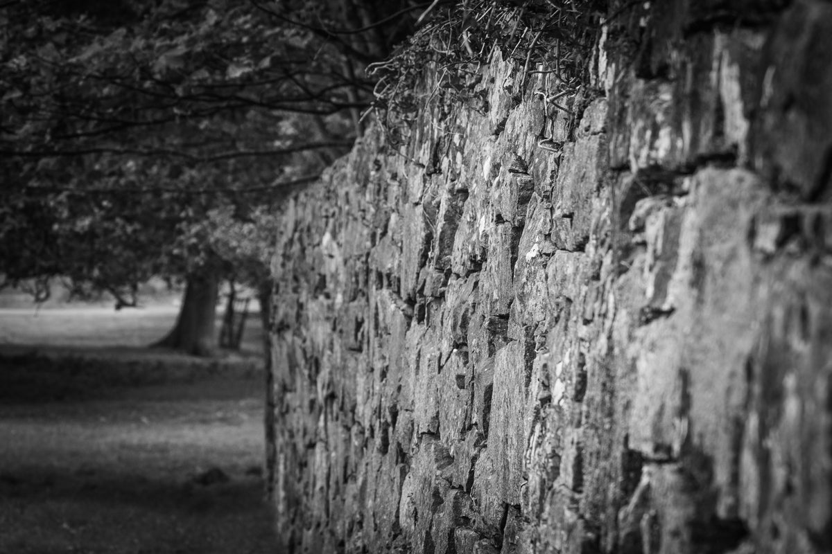 Stonemason Wall, A dry stone wall, close detail, original fine-art photograph