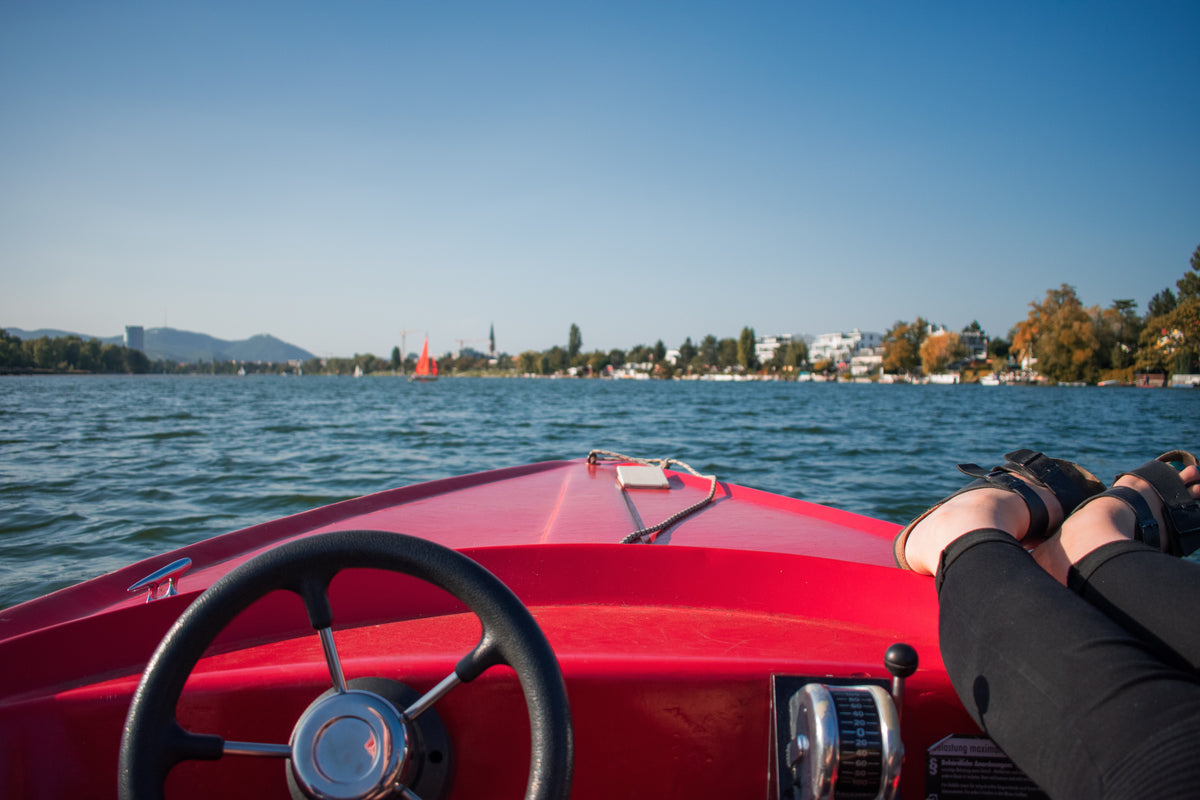 Danube Boat, A boat on the Danube, photographed on the Danube, original fine-art photograph