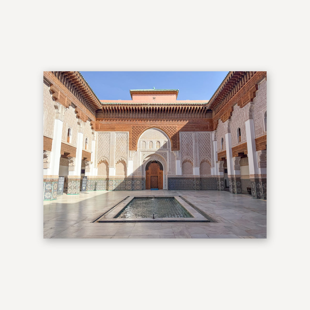 Ben Youssef Temple — canvas print