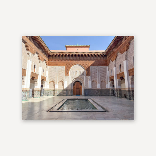 Ben Youssef Temple — canvas print