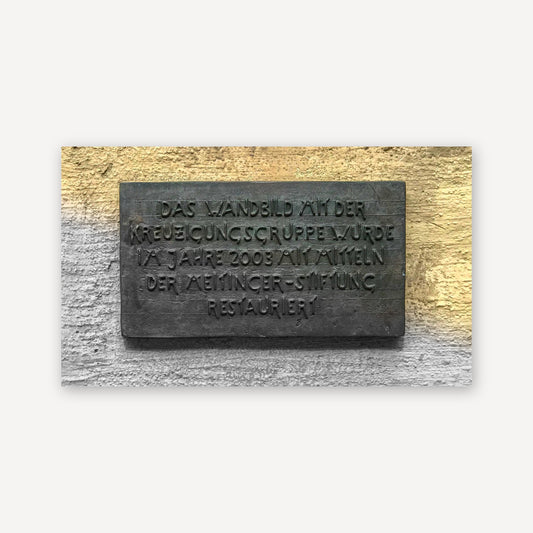 Deutsch Plaque — canvas print